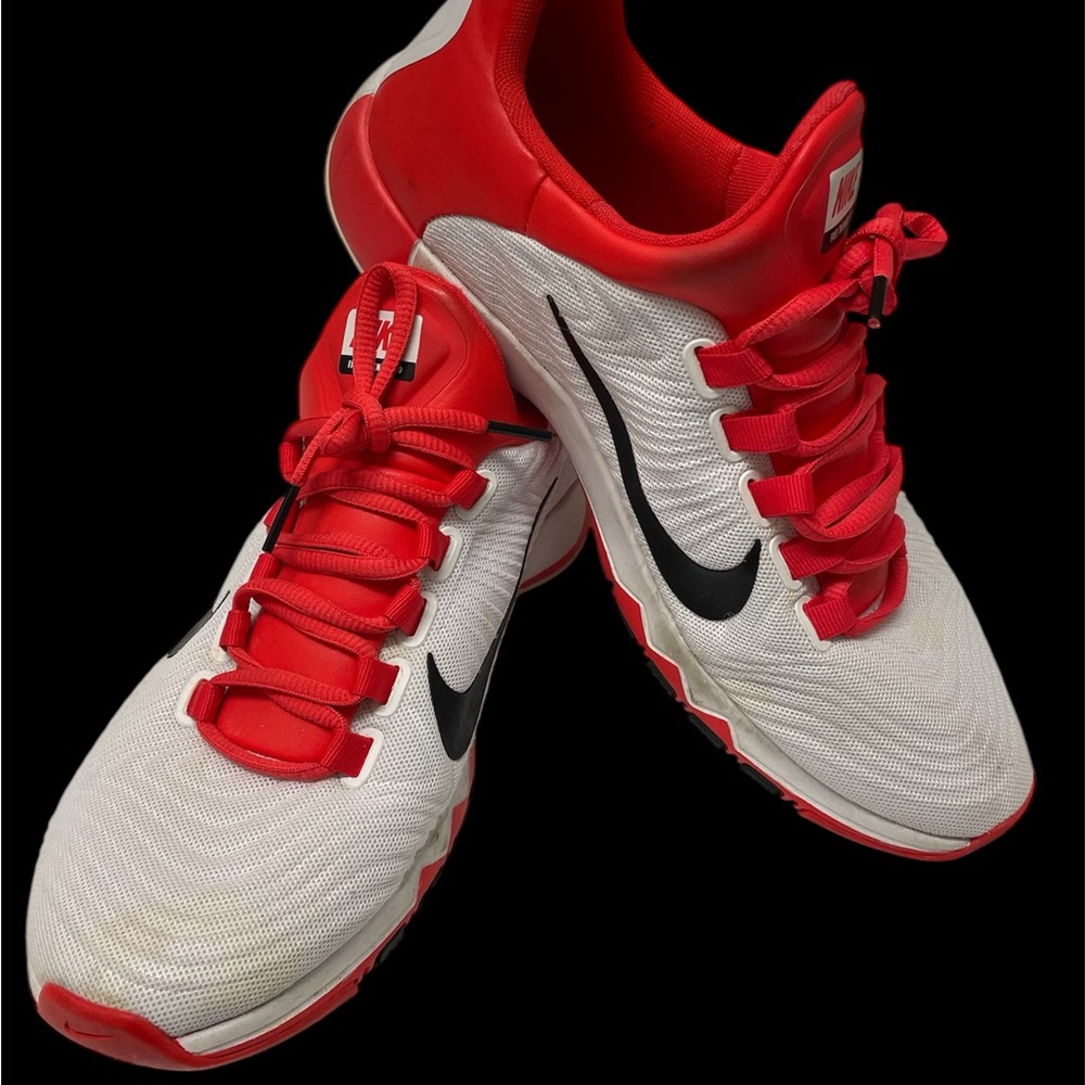 Nike Men’s Red and White Training Shoes